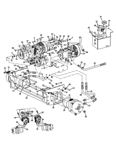 Hydro Hose And Pump Assembly Diagram and Parts List for S7232-D 53BY8DU8750-312HP Cub Cadet Lawn Tractor